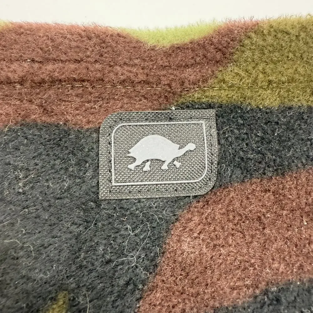 NWT Turtle Fur Kids Playful Prints Fleece Neck Warmer OS Green Camo Single Layer